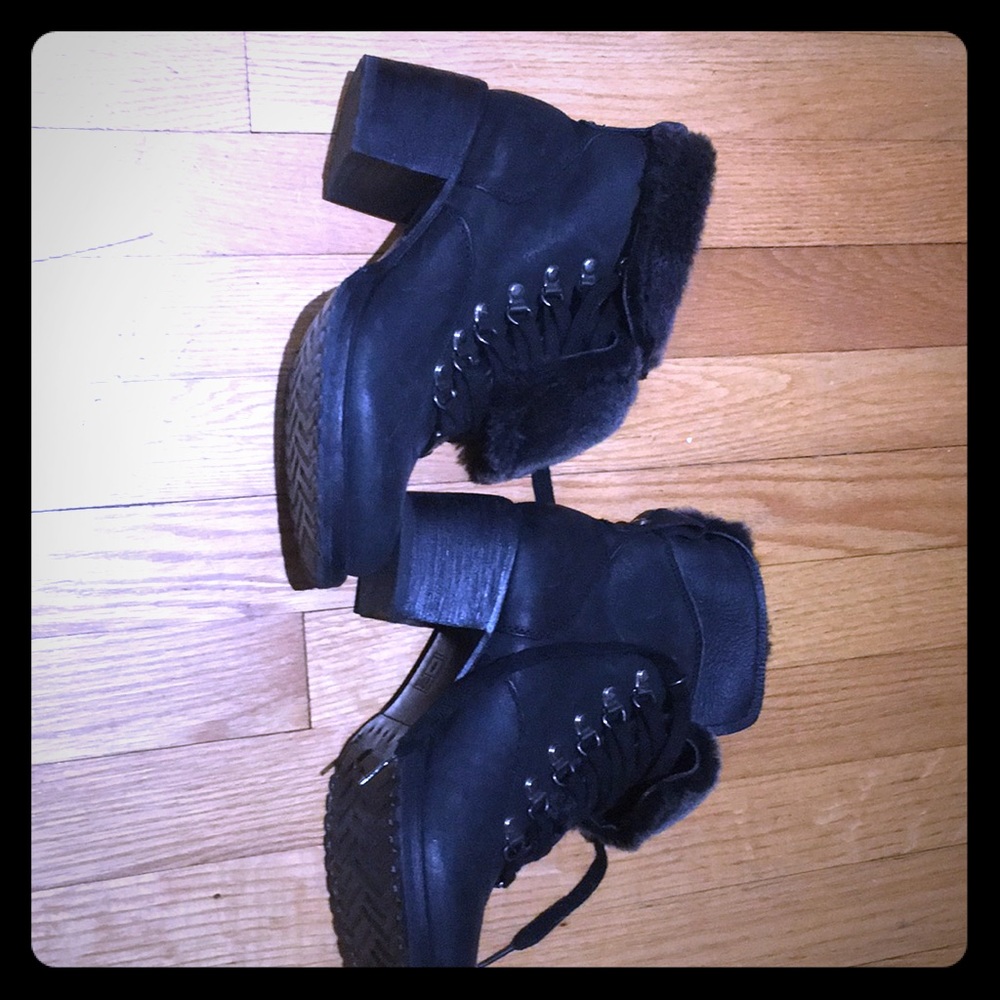 Frye lined lace up boots. Winter special price!